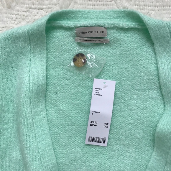 NWT urban outfitters mint cardigan - Picture 2 of 3